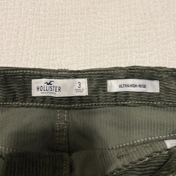 Green corduroy zip up skirt - Picture 3 of 4